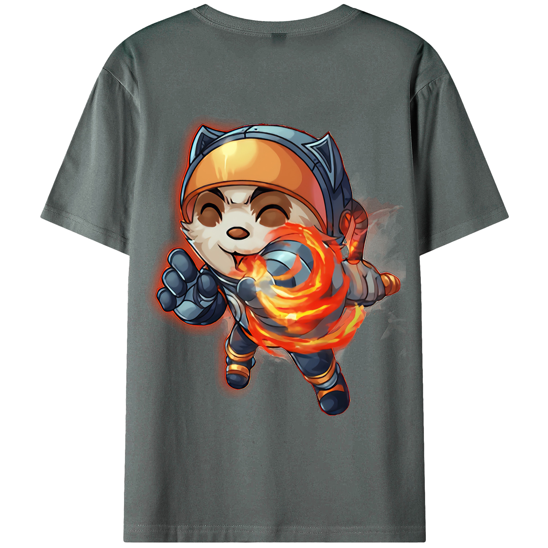 （画像用） リーグ・オブ・レジェンド League of Legends LOL 綿100％ メンズ半袖Tシャツ（バックプリント） 通気性